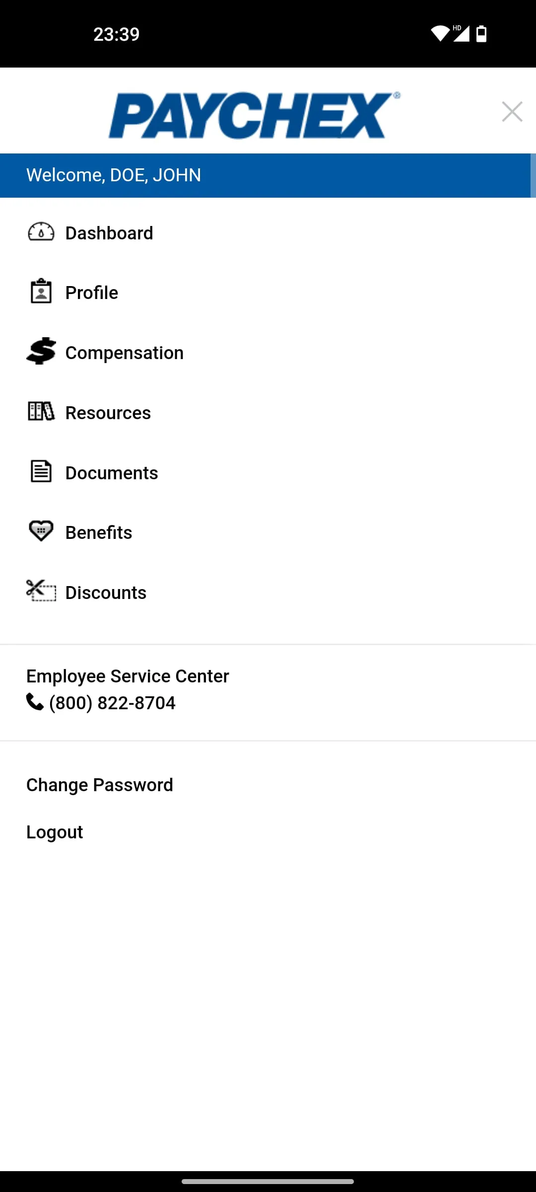 Paychex Oasis Employee Connect