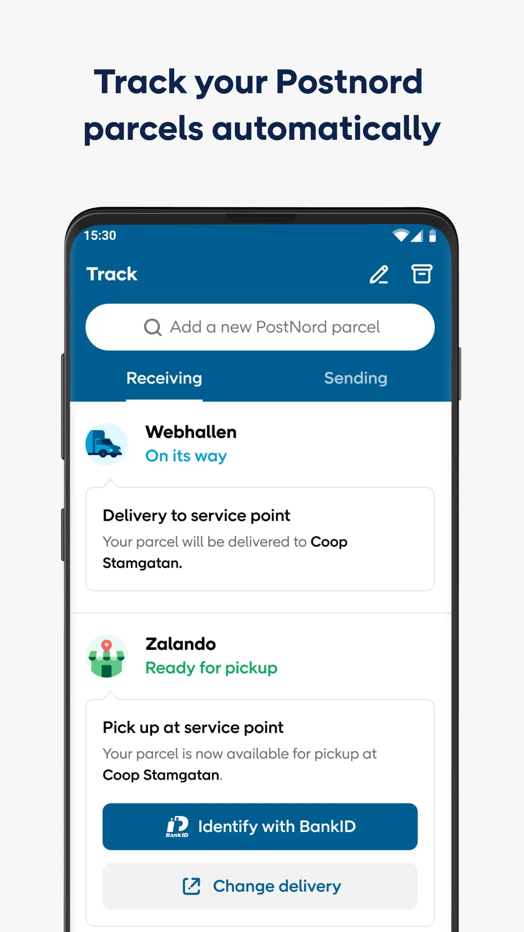 PostNord: Track & Send Parcels
