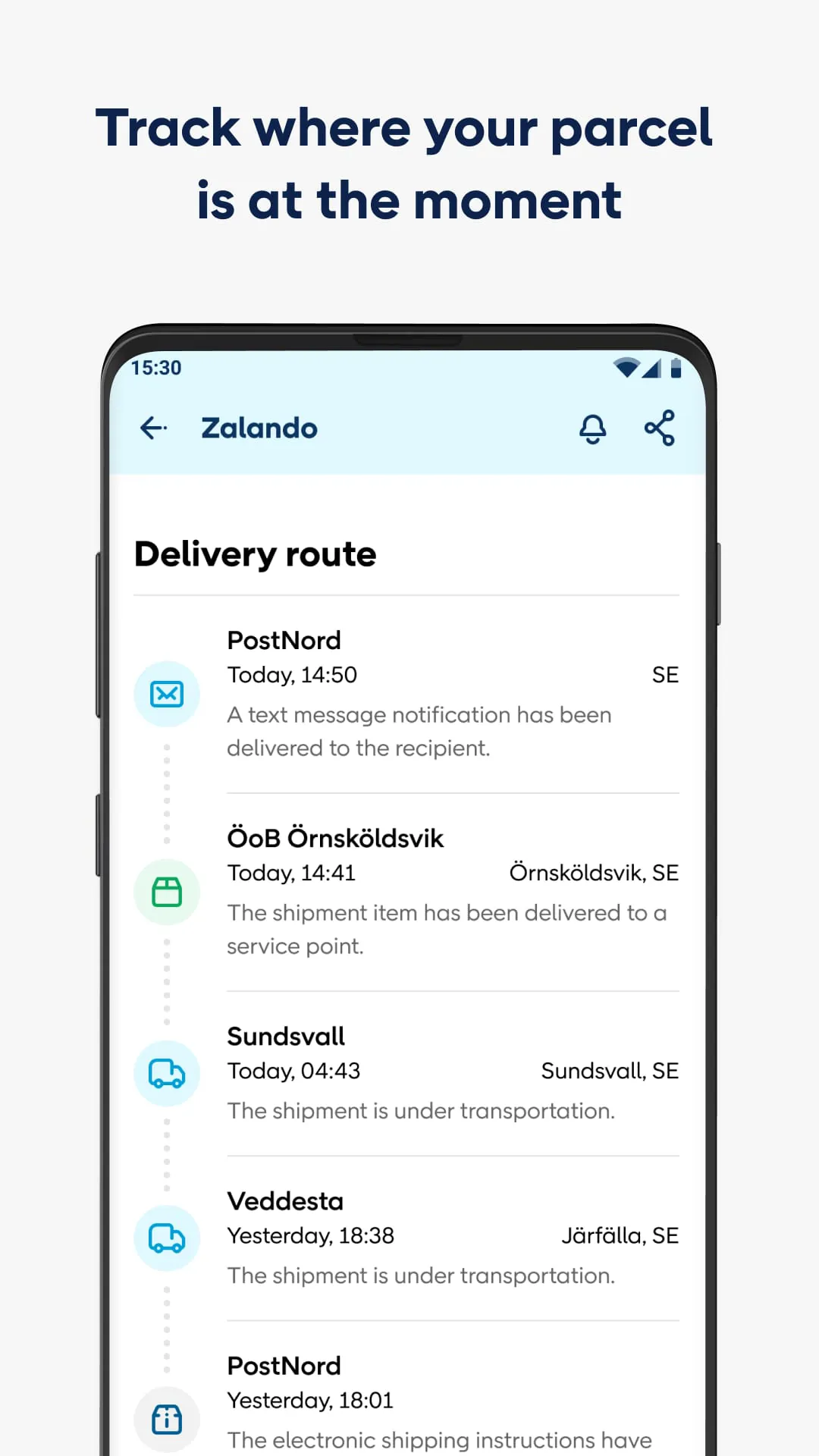 PostNord: Track & Send Parcels