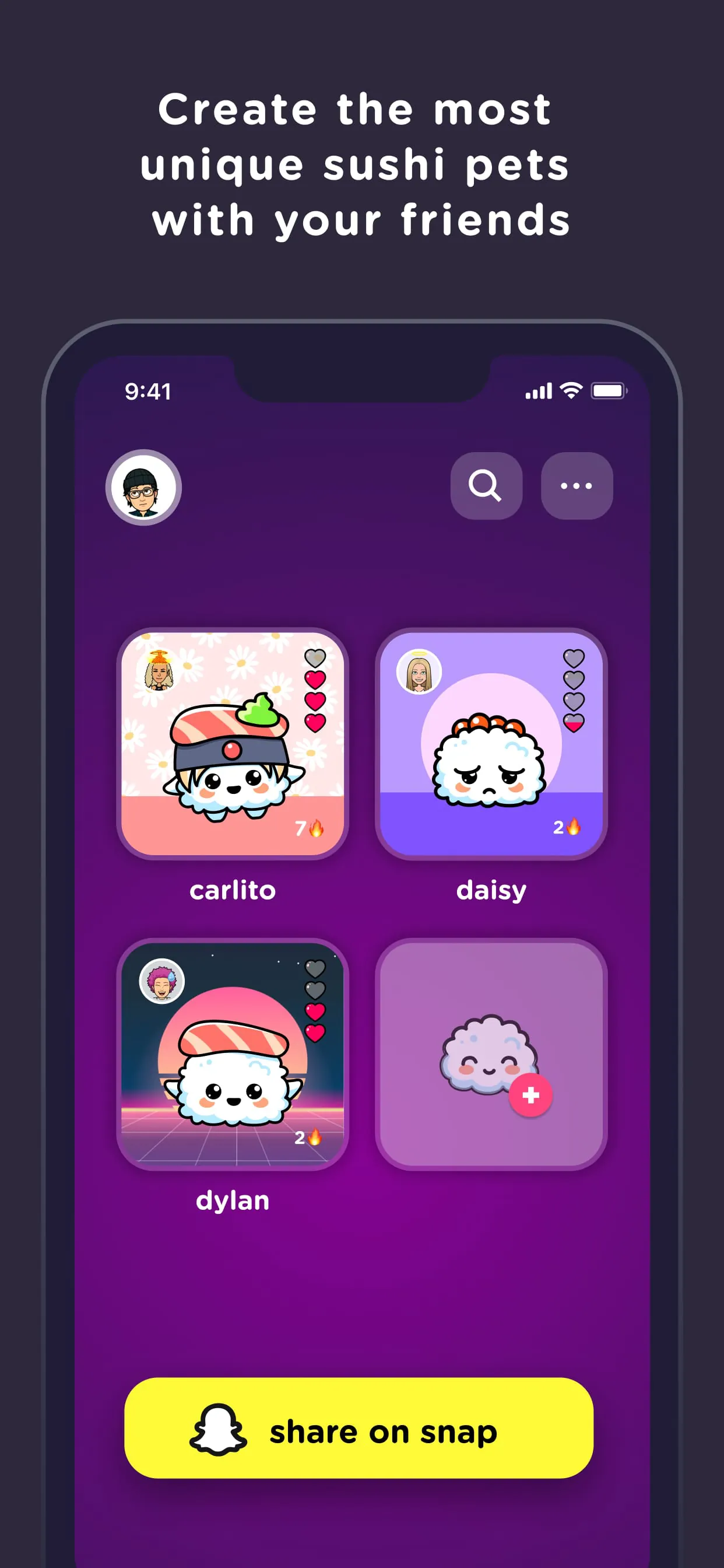 SUSH Grow cute virtual animal