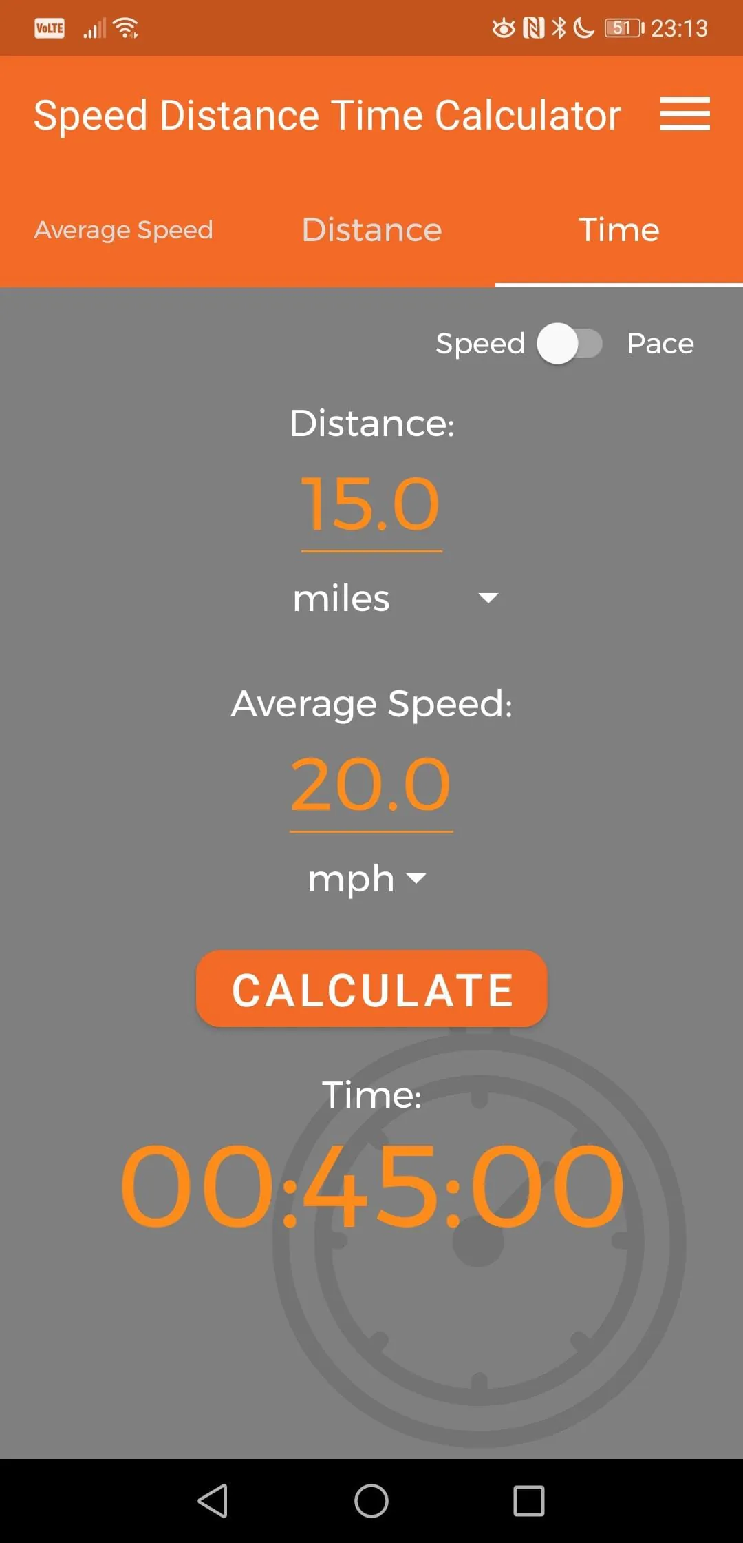 Speed Distance Time Calculator