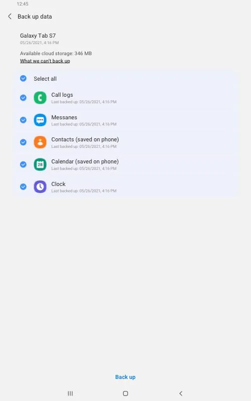Samsung Cloud for Wear OS