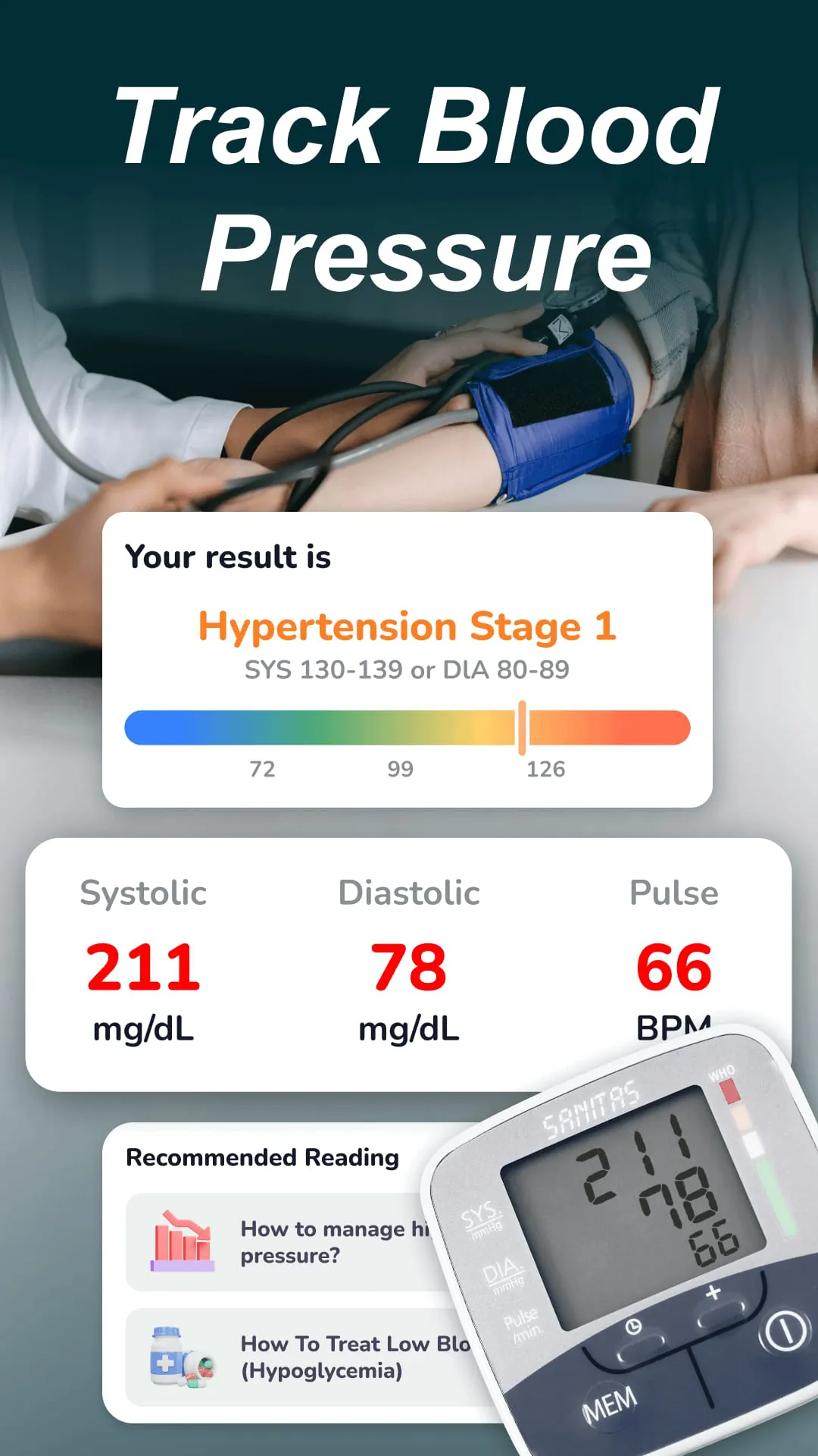 Health Tracker: BP Monitor App