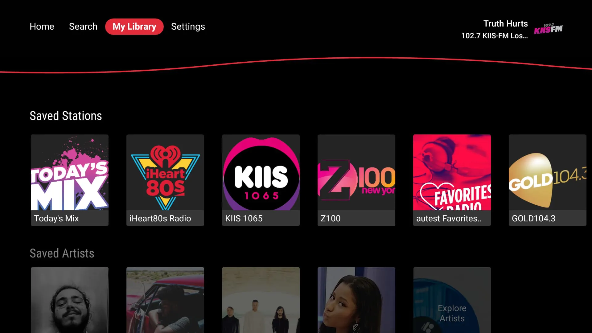 iHeartRadio for Google TV