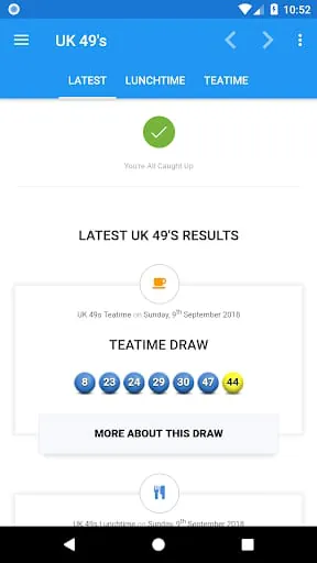 UK 49's | Lunchtime | Teatime