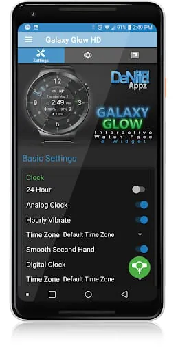 Galaxy Glow HD Watch Face