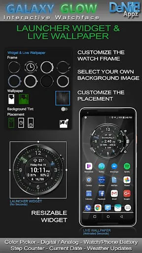 Galaxy Glow HD Watch Face