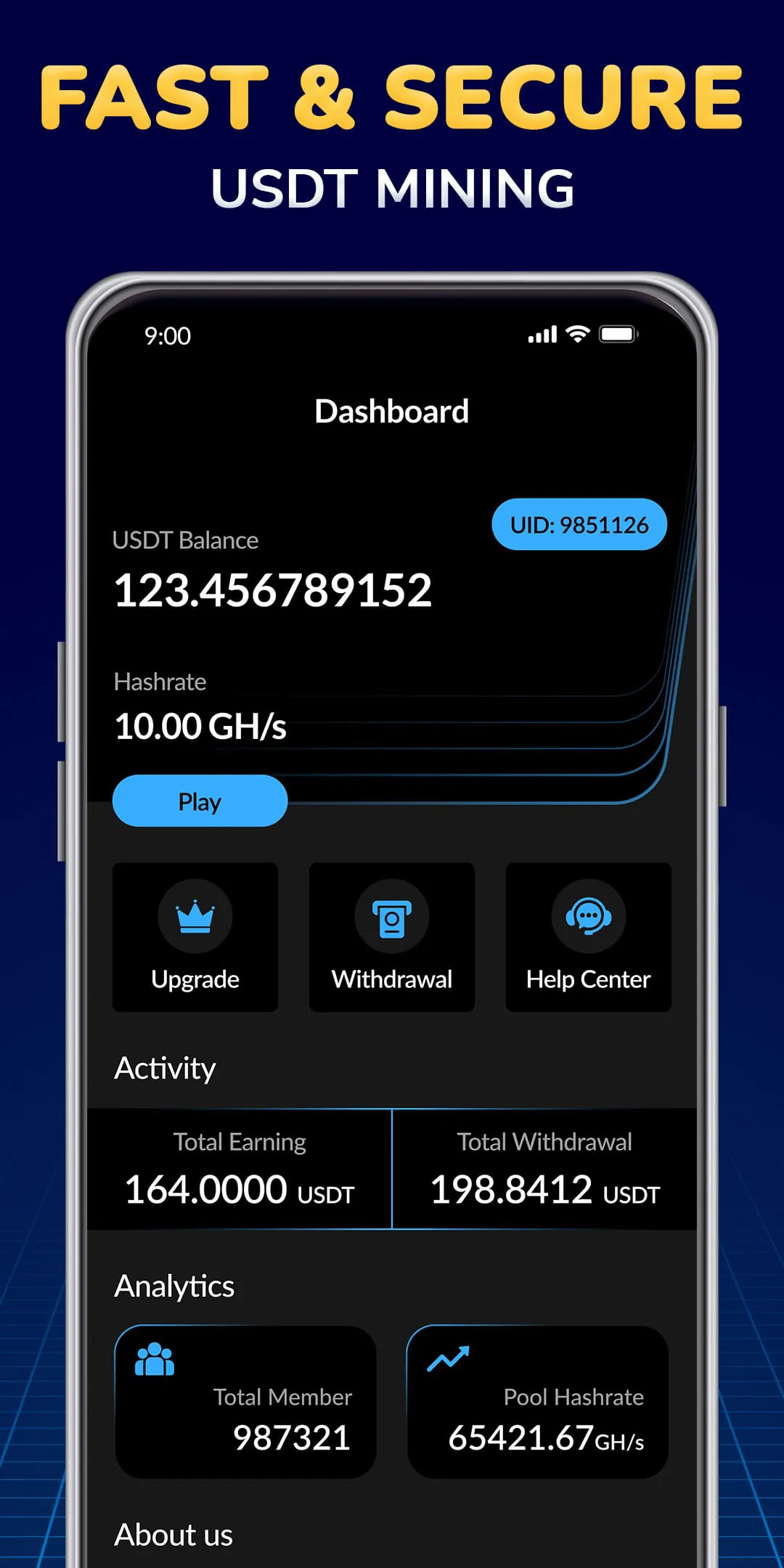 USDT Mining, Crypto USDT Miner