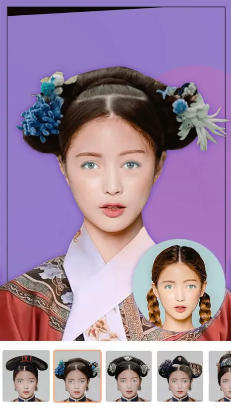 Hair try-on - hair styling