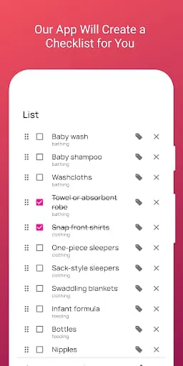 Baby Checklist for the Newborn