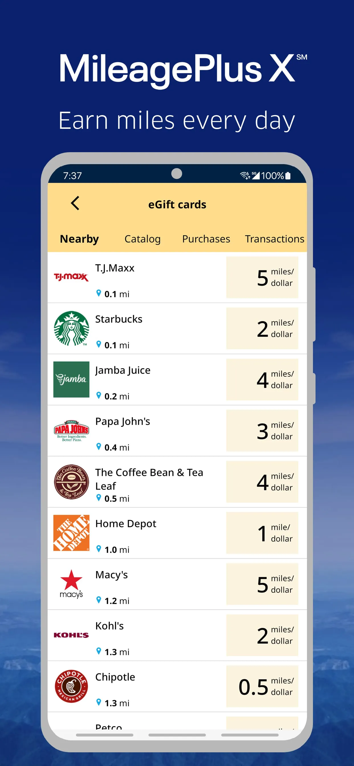 United MileagePlus X