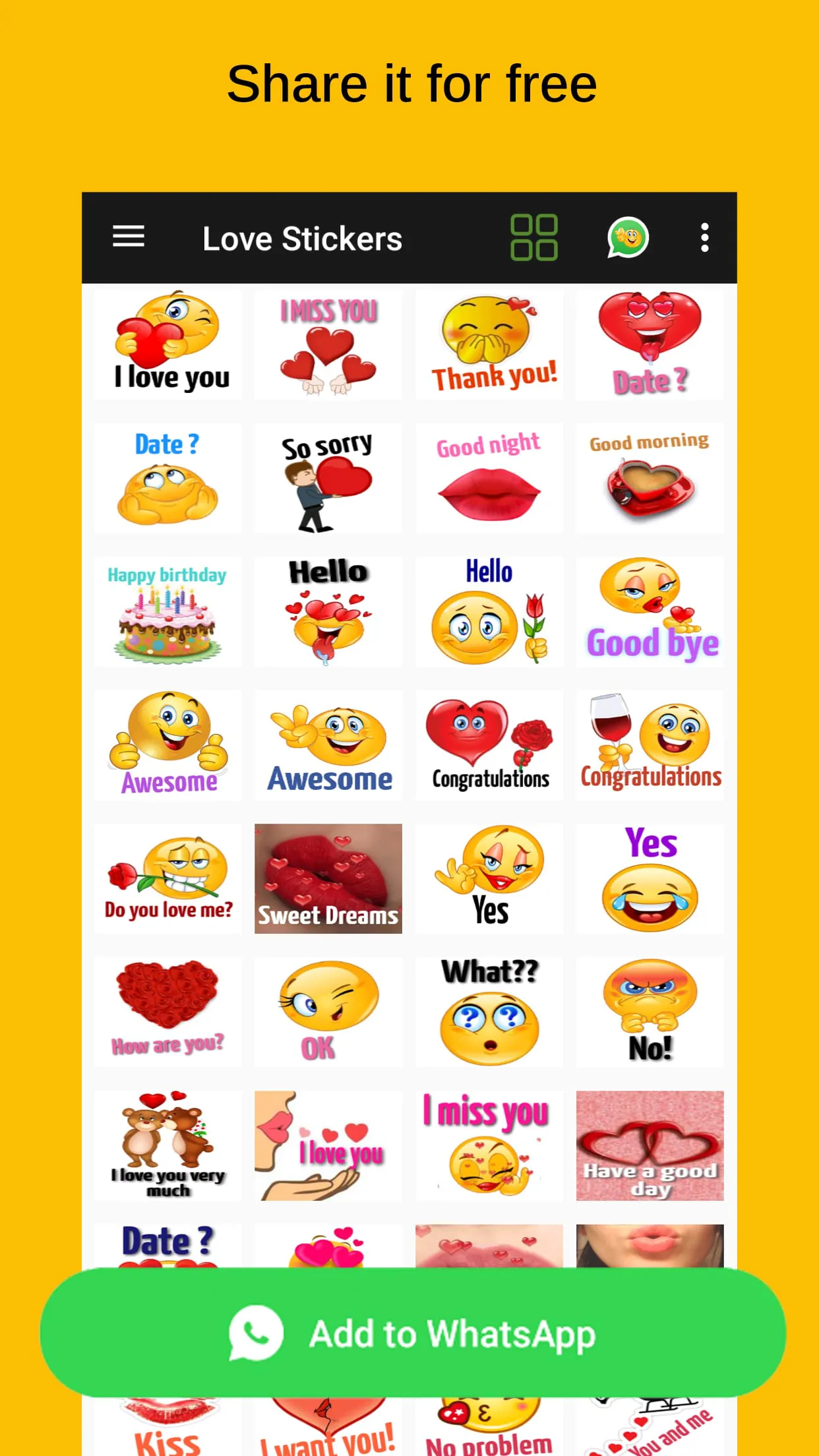 ILove Stickers - WASticker
