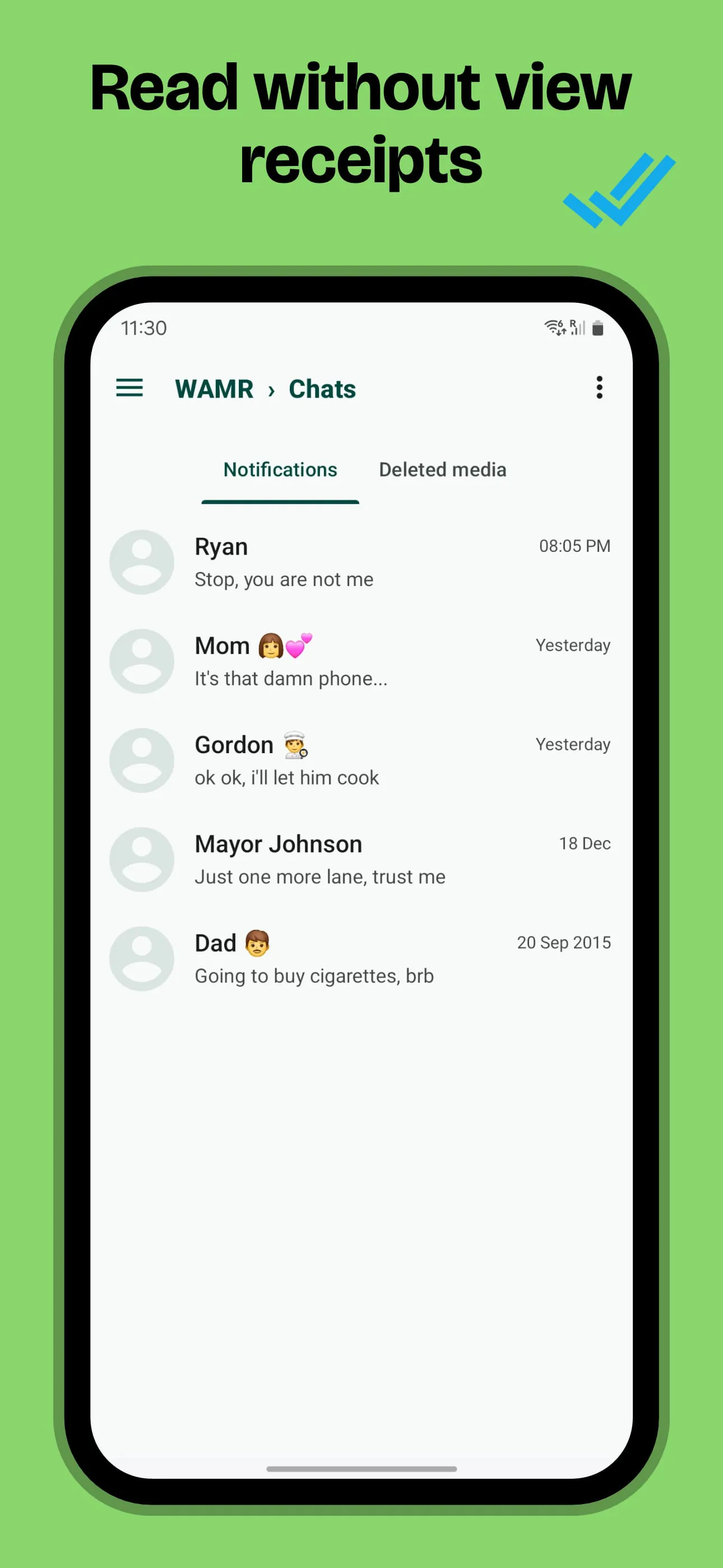 WAMR: Undelete messages!