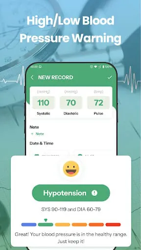 Blood Pressure Tracker: Bp Log
