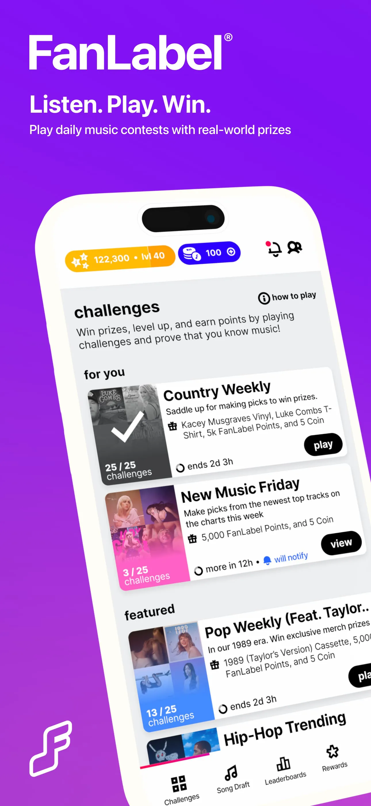 FanLabel: Daily Music Contests