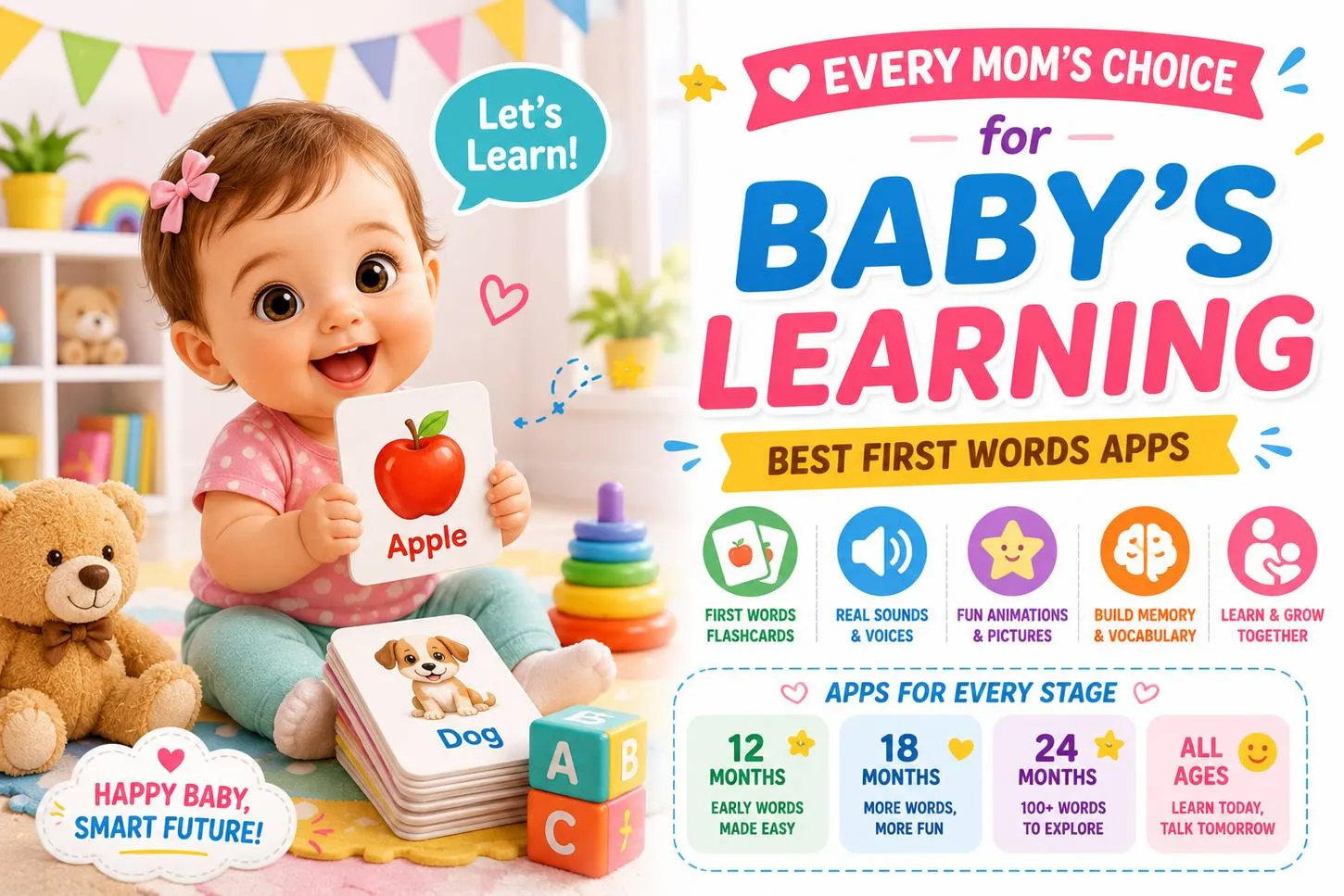 Every Mom's Choice for Baby's Learning: 4 First Words Apps to Try