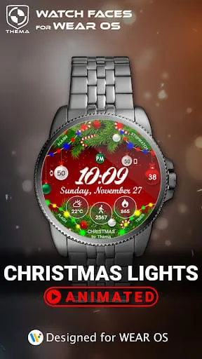 Christmas Lights Watch Face