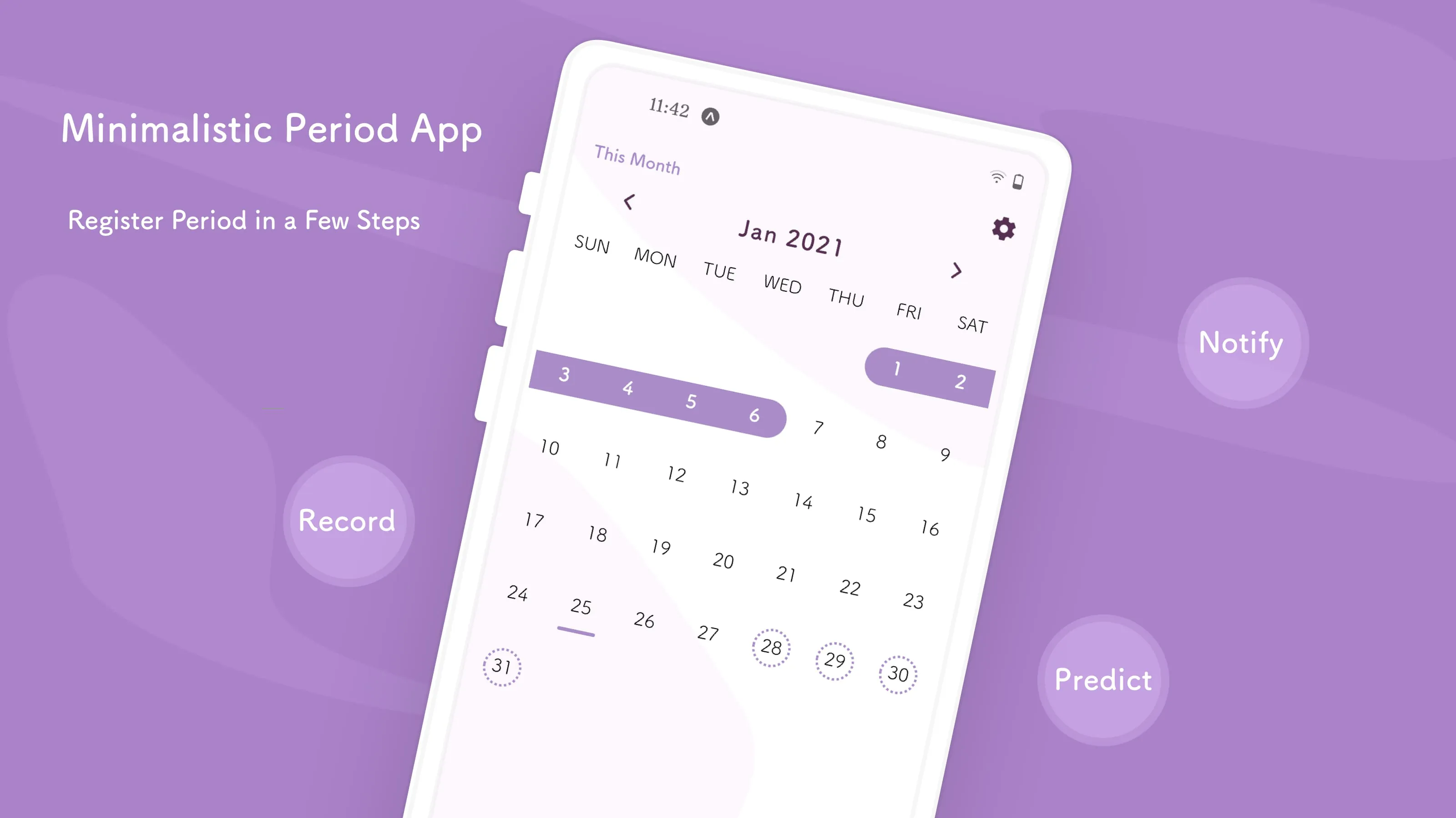Simpluna: Menstrual Calendar
