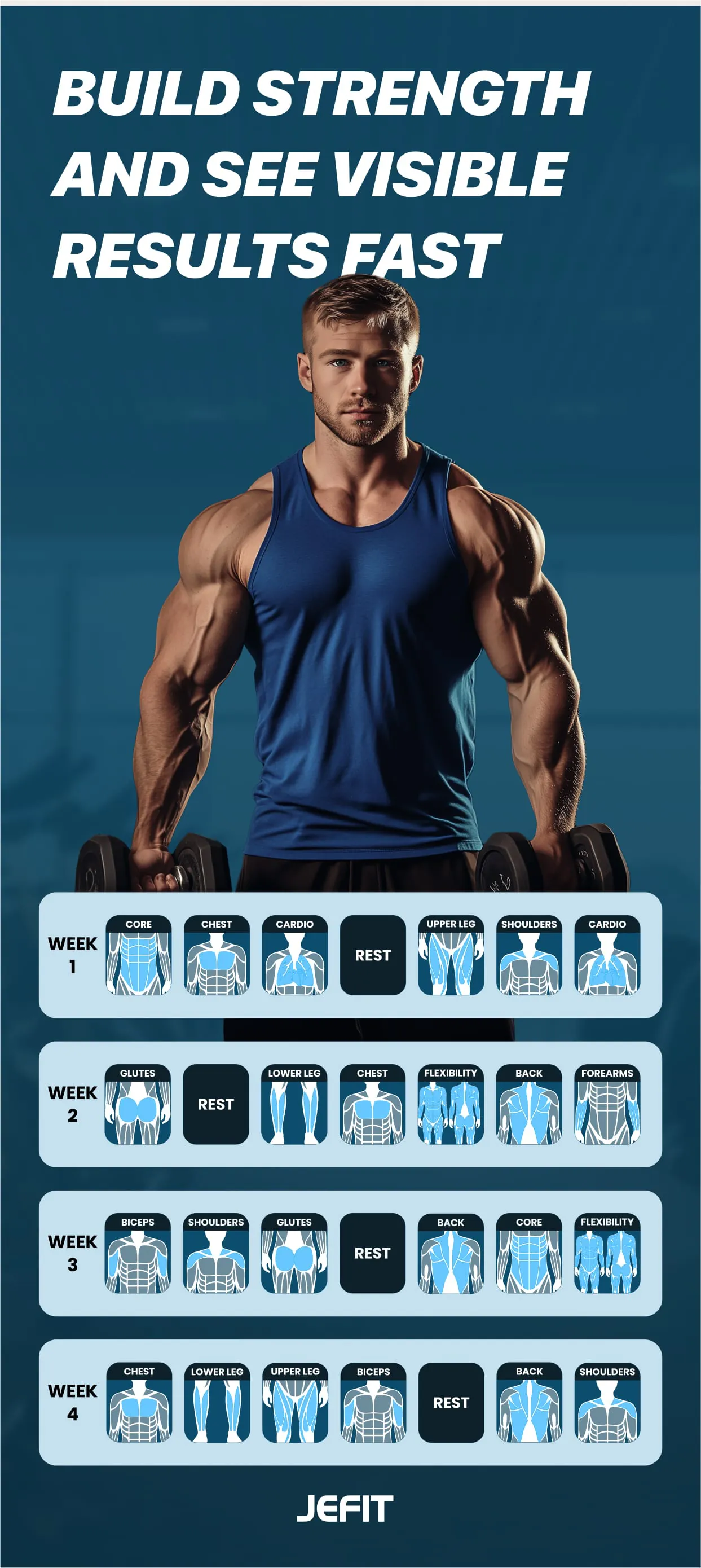 JEFIT Gym Workout Plan Tracker