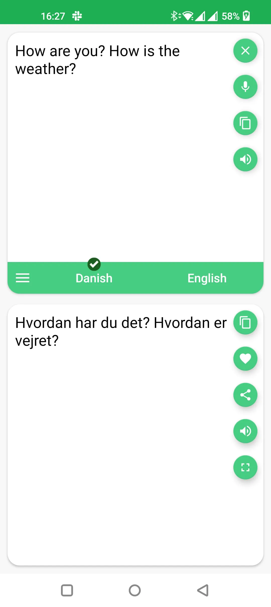 Danish - English Translator