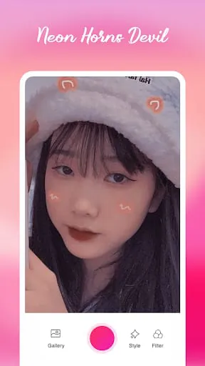 Neon Horns Devil Photo Editor