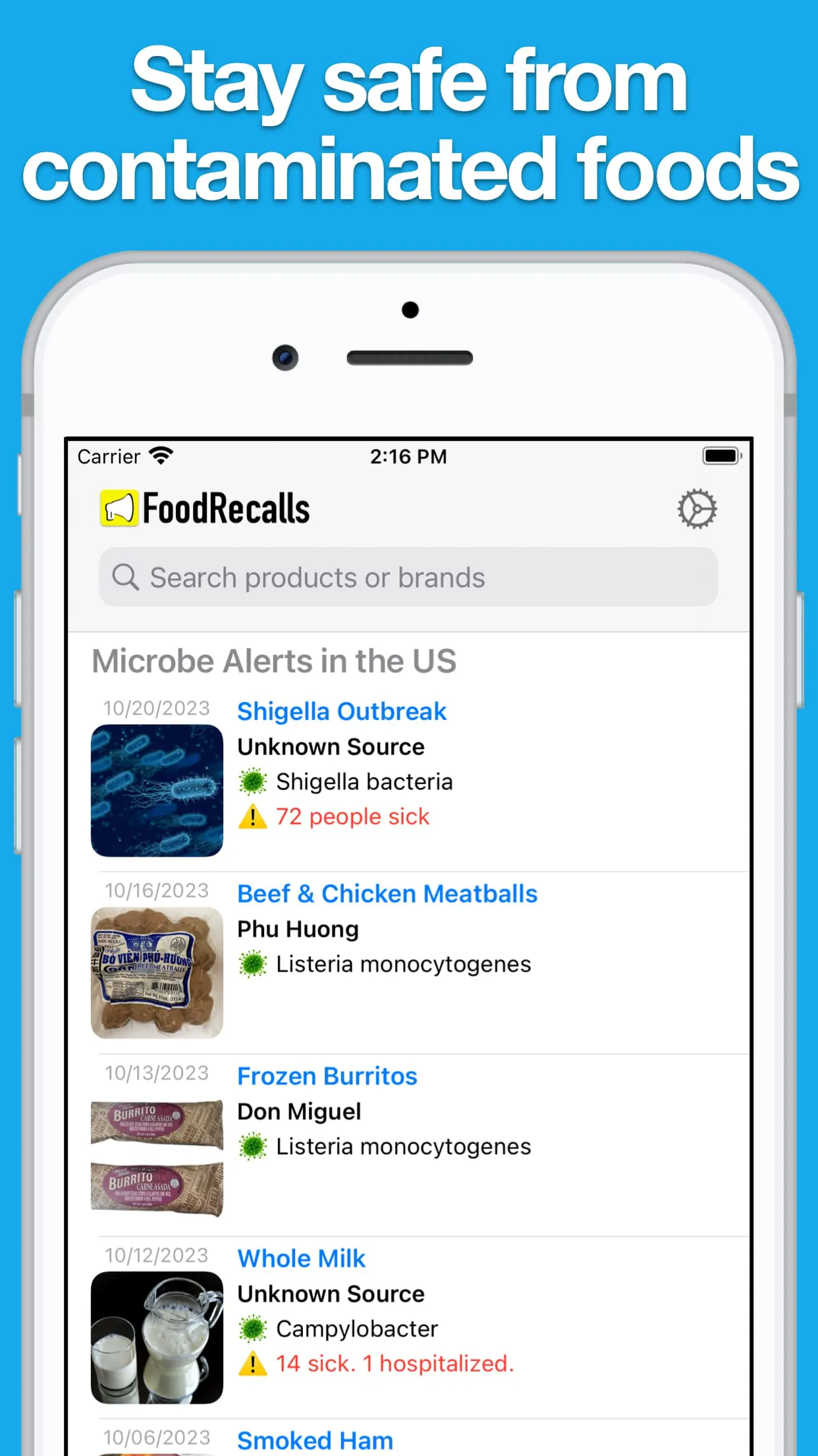 Food Recalls & Alerts