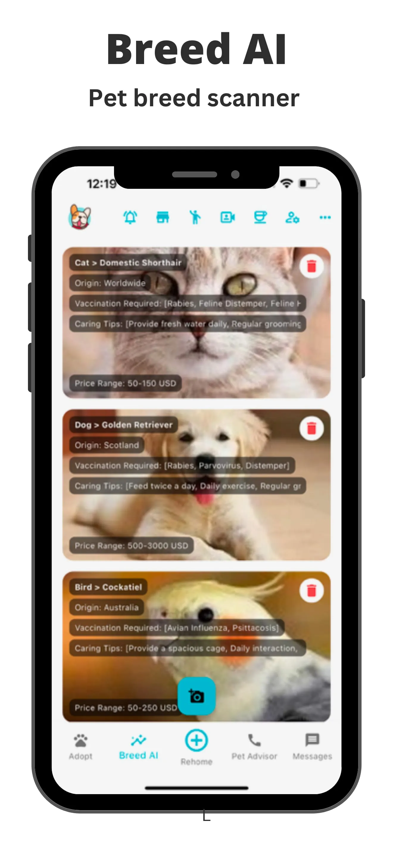 Pets Home: Adopt & Rehome Pets