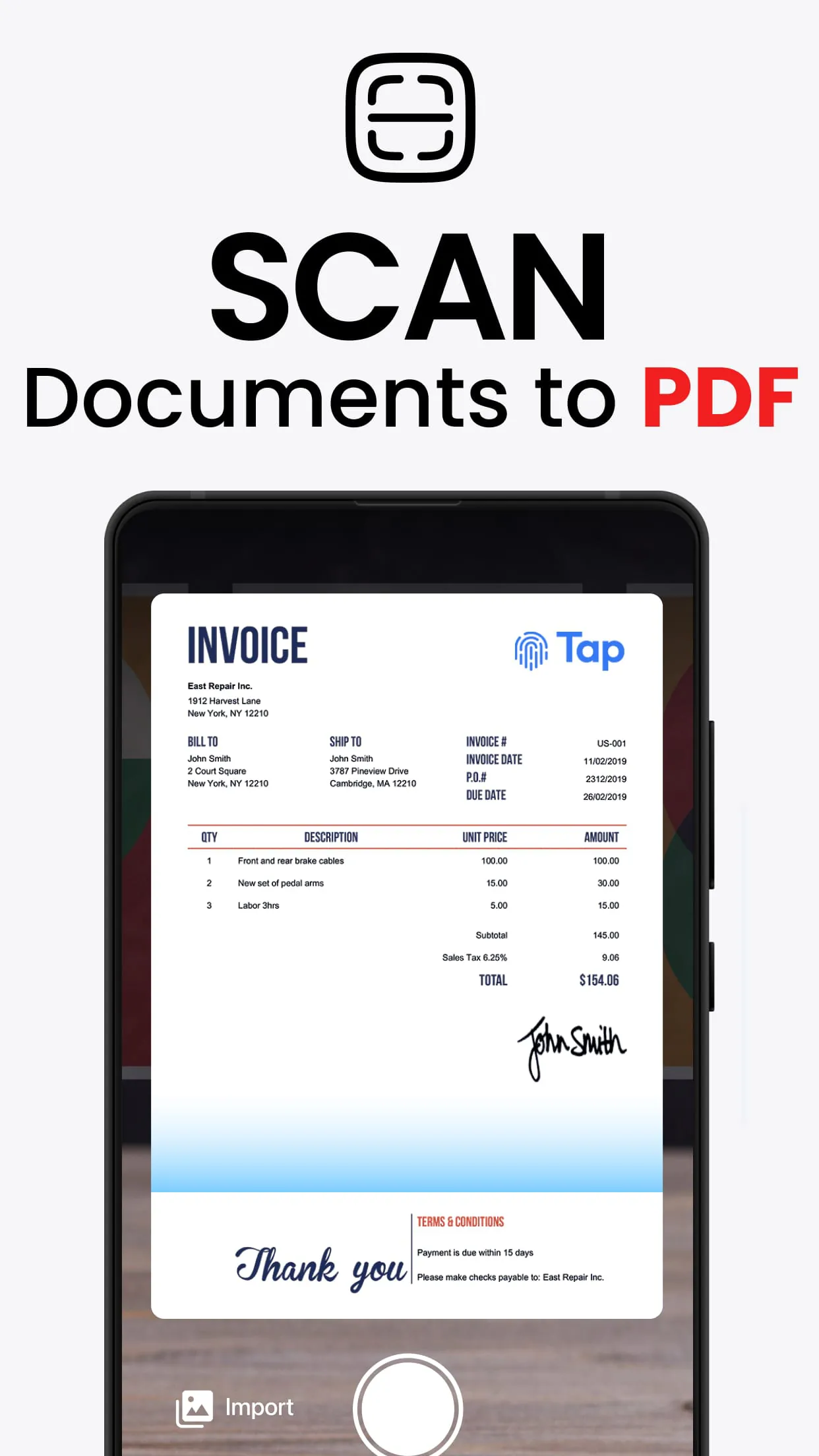 PDF Scanner app - TapScanner