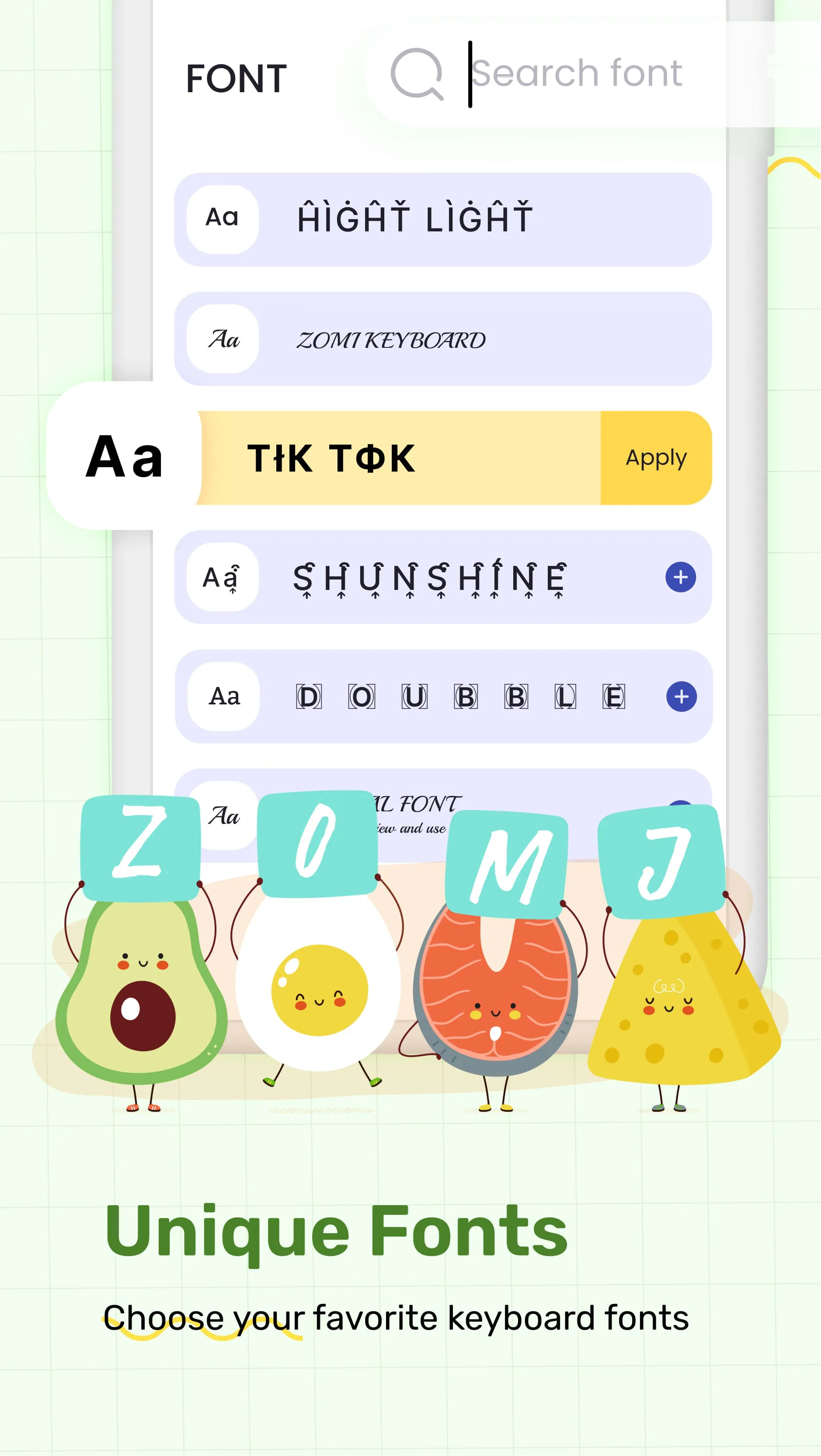 Emoji Keyboard & Fonts: Zomj