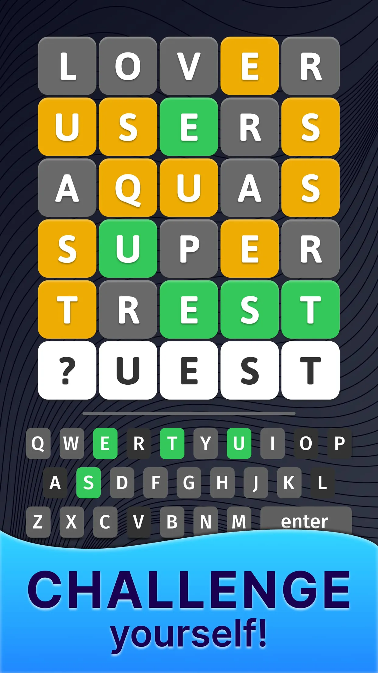 The Hidden Letter Games－Words