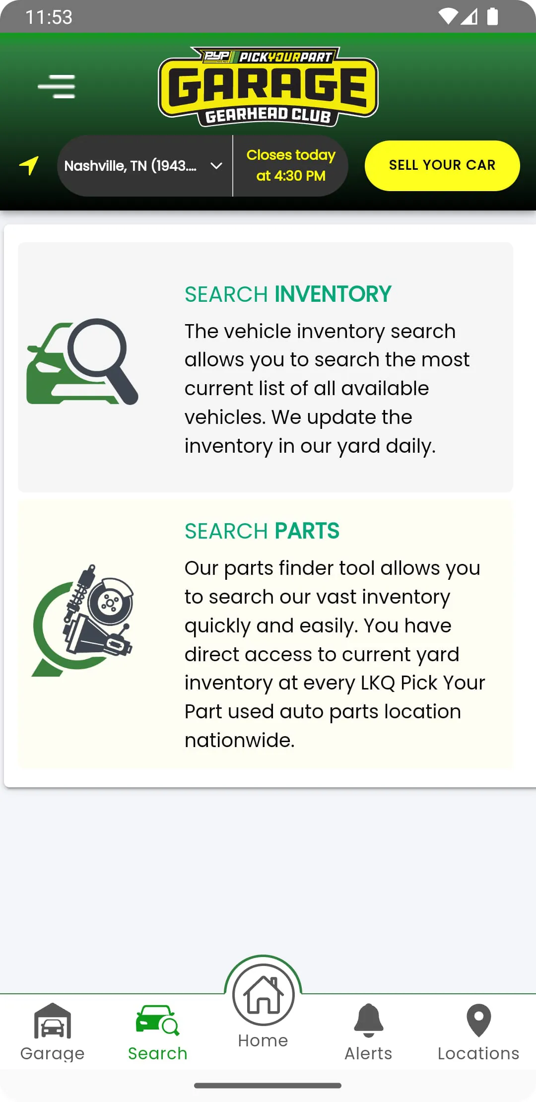 Pick Your Part Garage