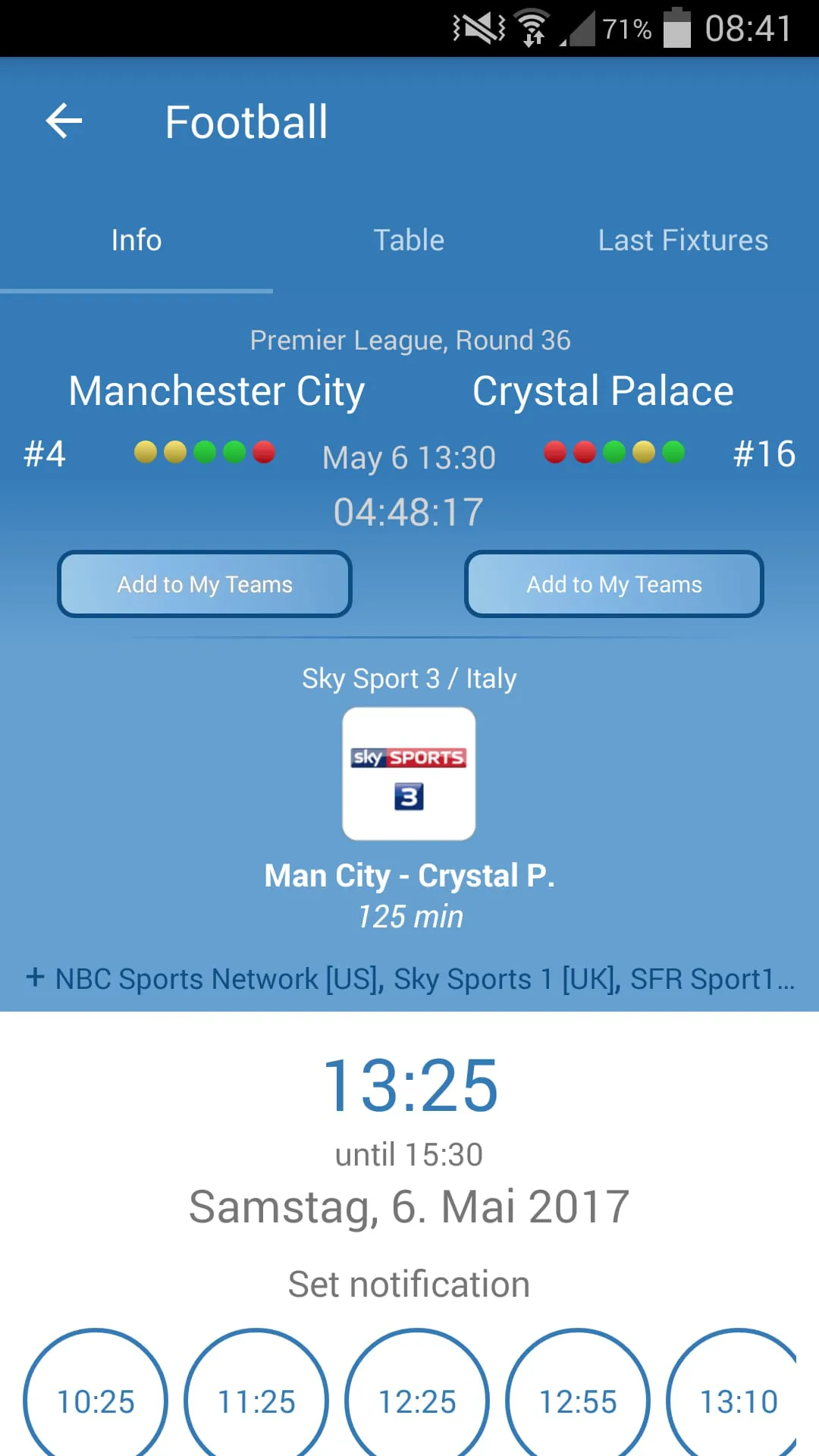 Live Sports TV Listings Guide