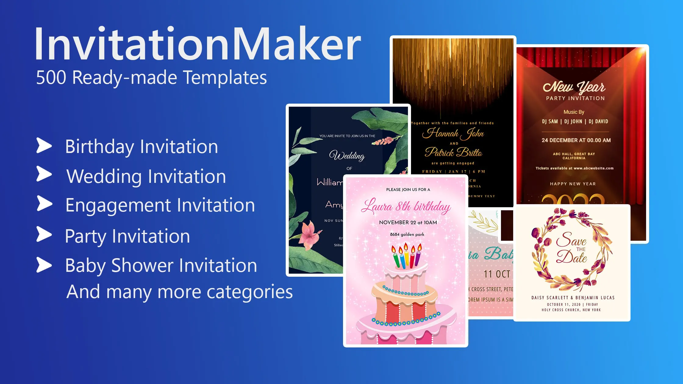 Invitation card Maker, Design