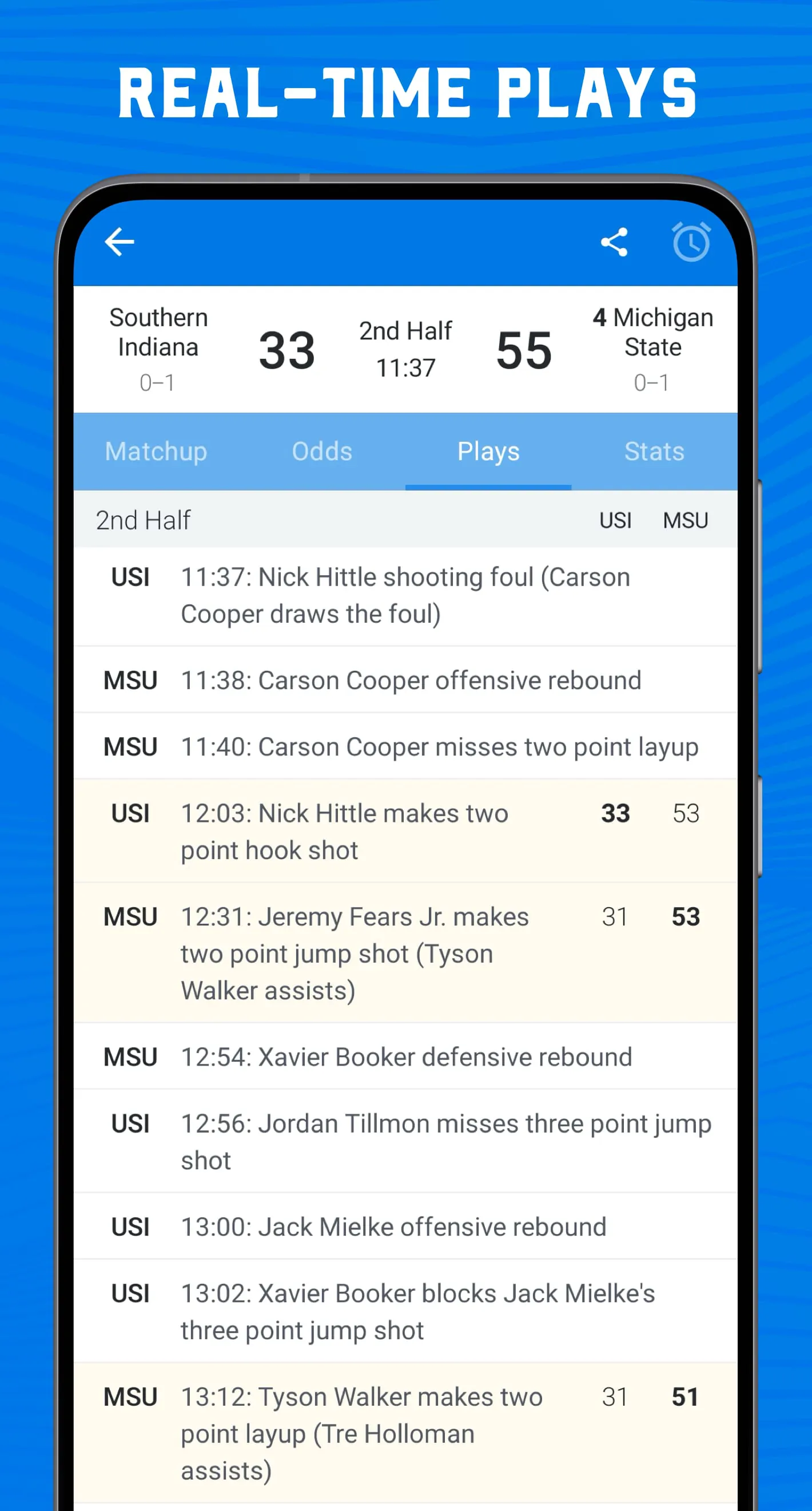 Scores App: College Basketball