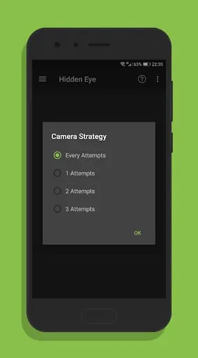 Hidden Eye - intruder selfie