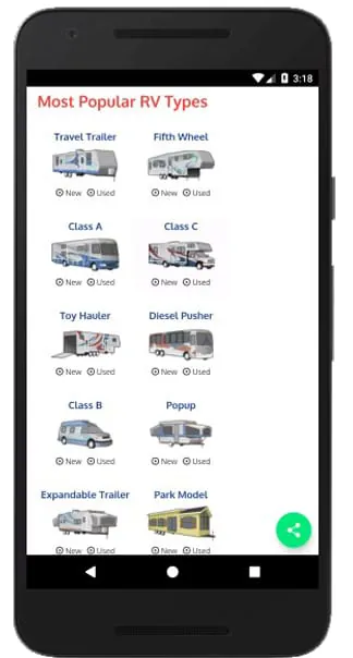 RV list Nw & Used RV