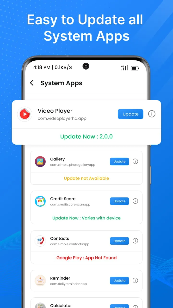 Software Update - App Updates