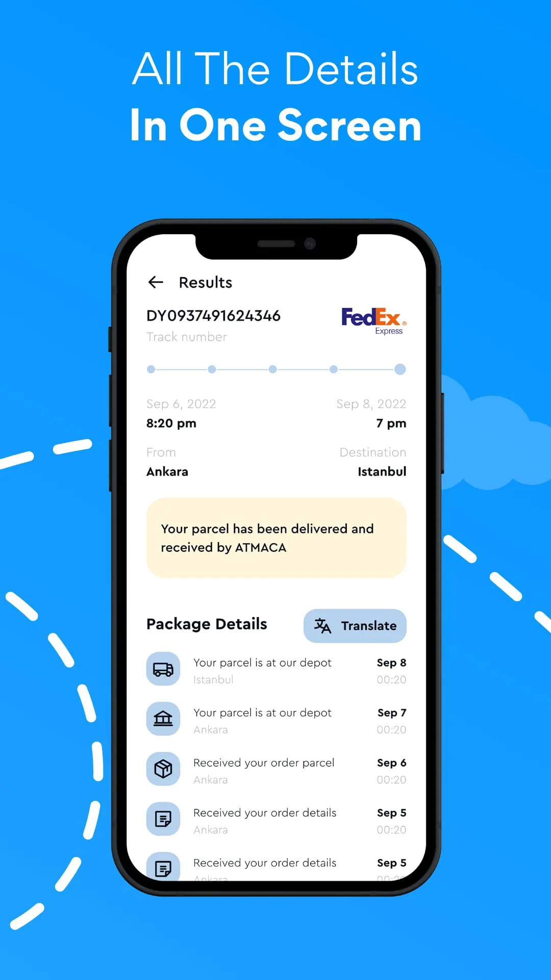 Package Tracker, Flight Radar