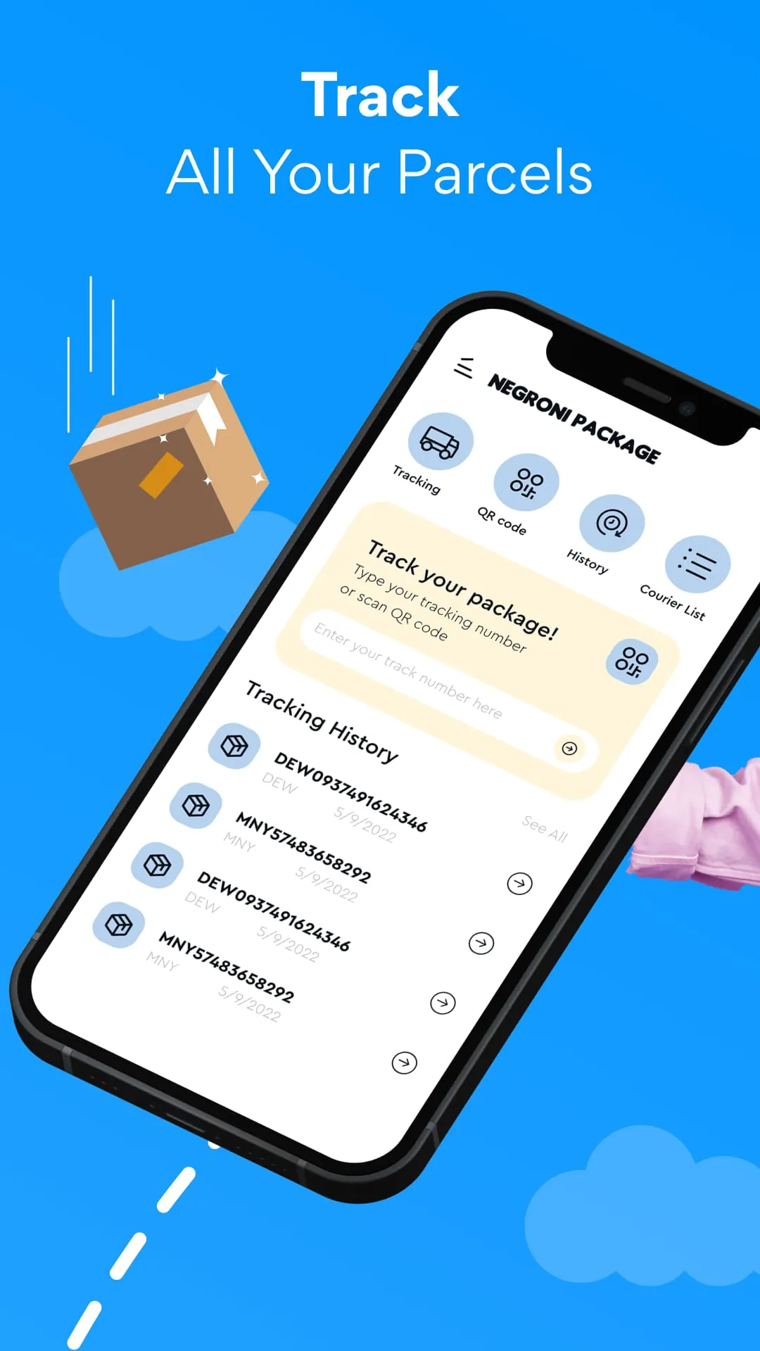 Package Tracker, Flight Radar