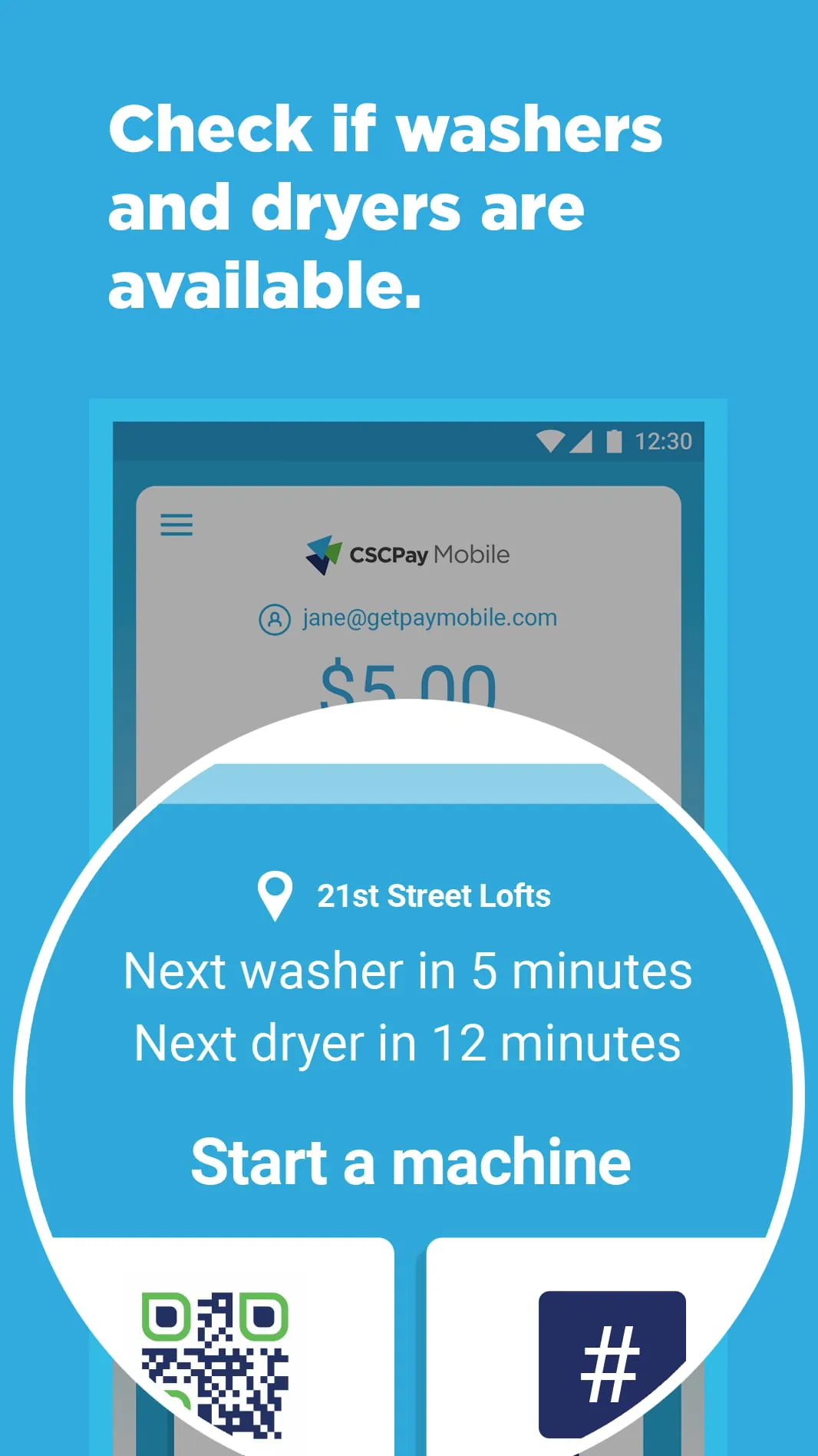 CSCPay Mobile Coinless Laundry