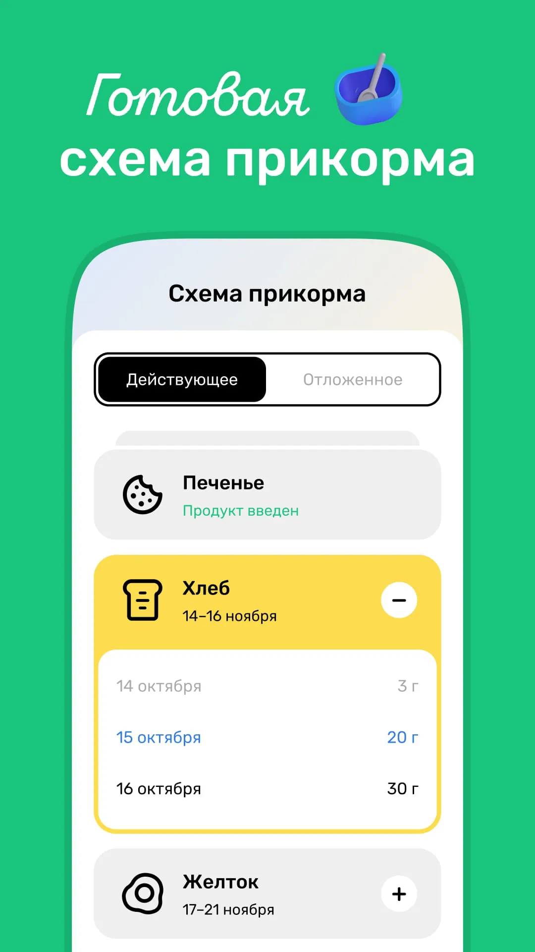TryBaby — первый прикорм