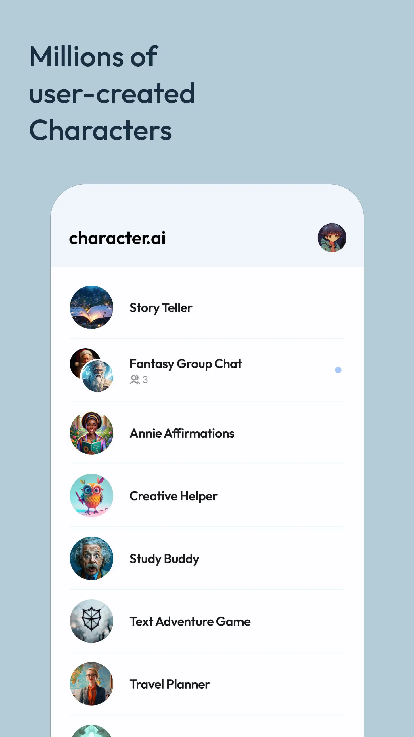 Character AI: Chat, Talk, Text
