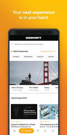 Kommunity: Explore Events