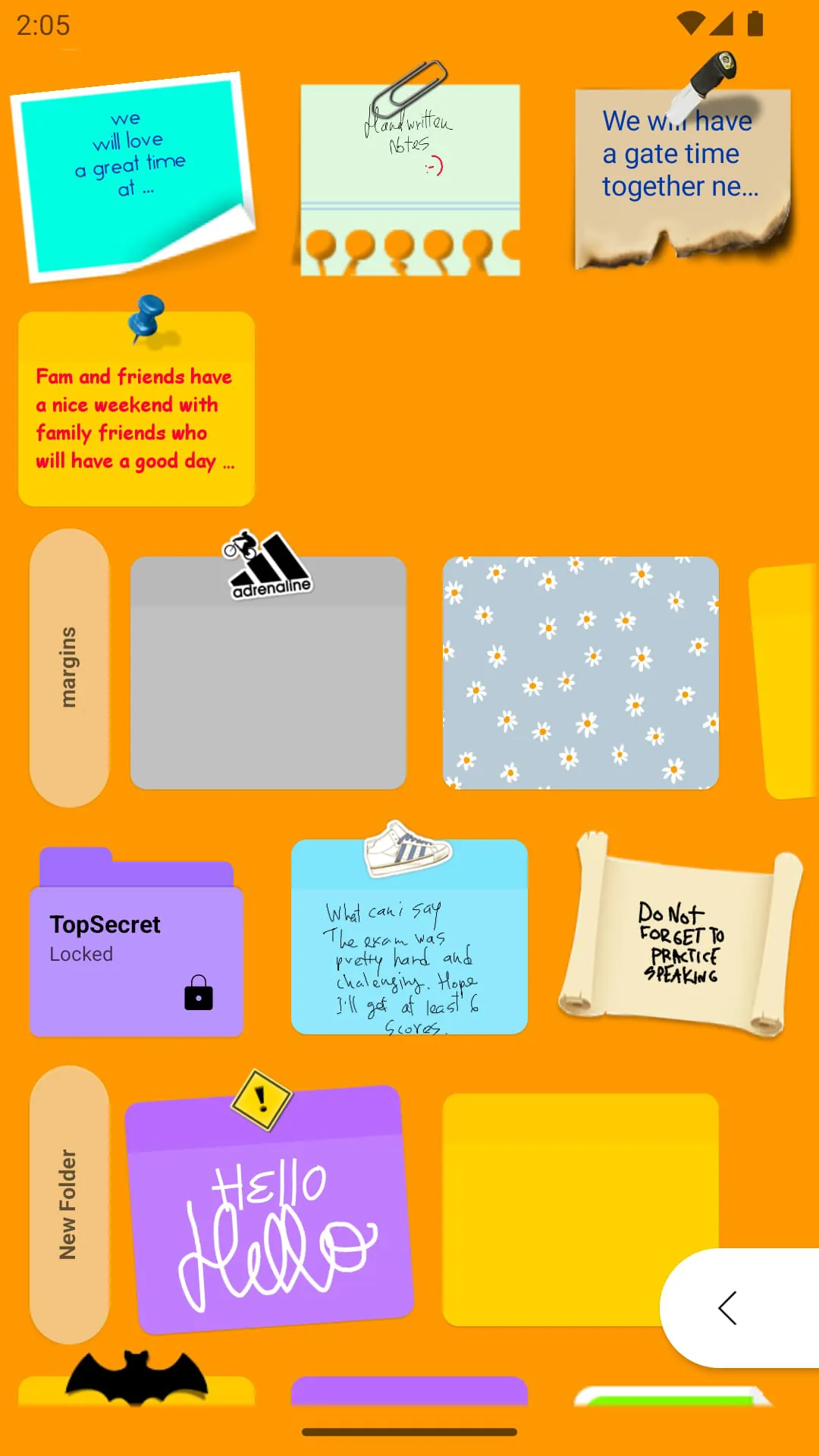 WeeNote Notes and Widget
