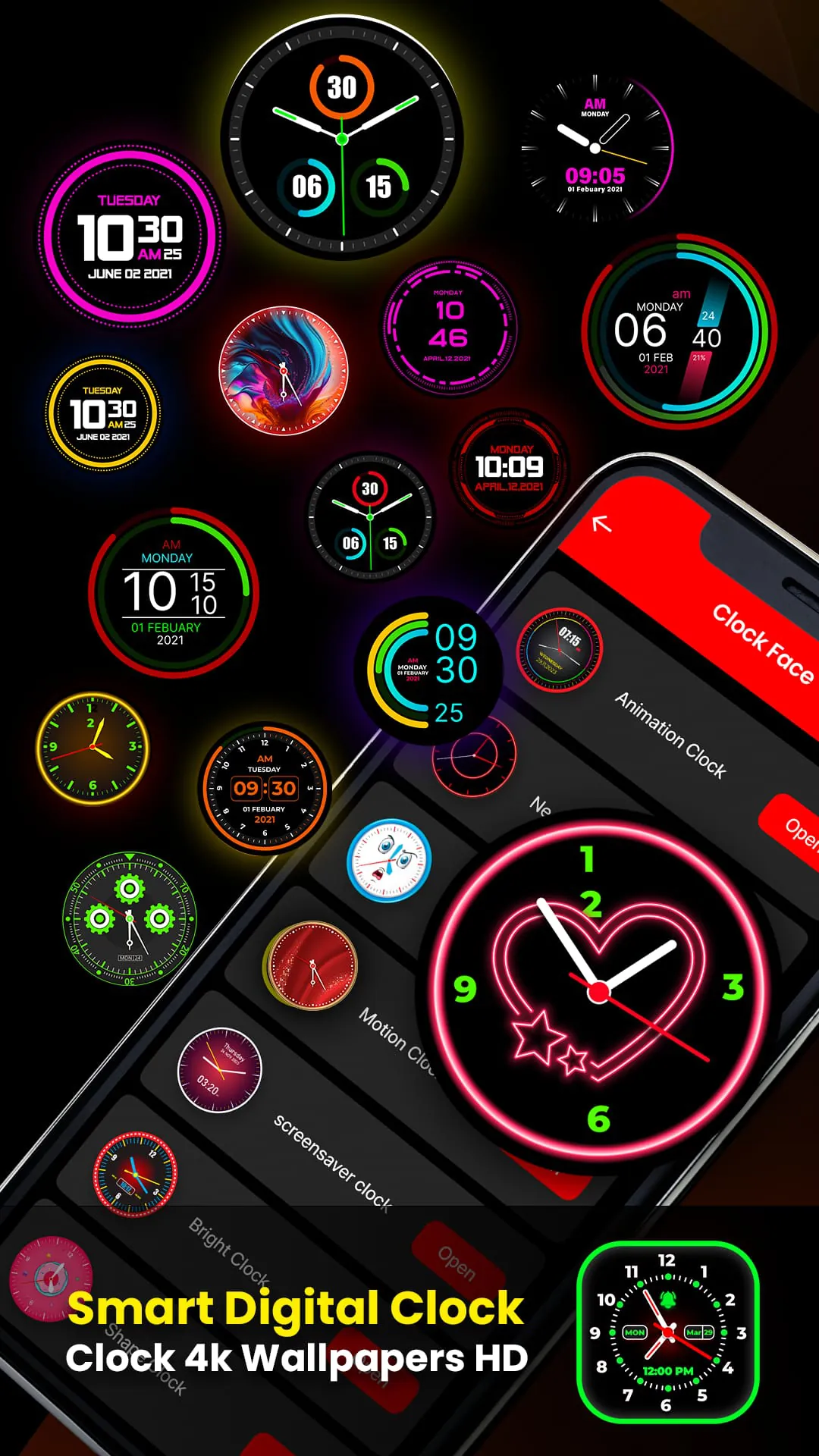 Smart Watch : Clock Wallpapers