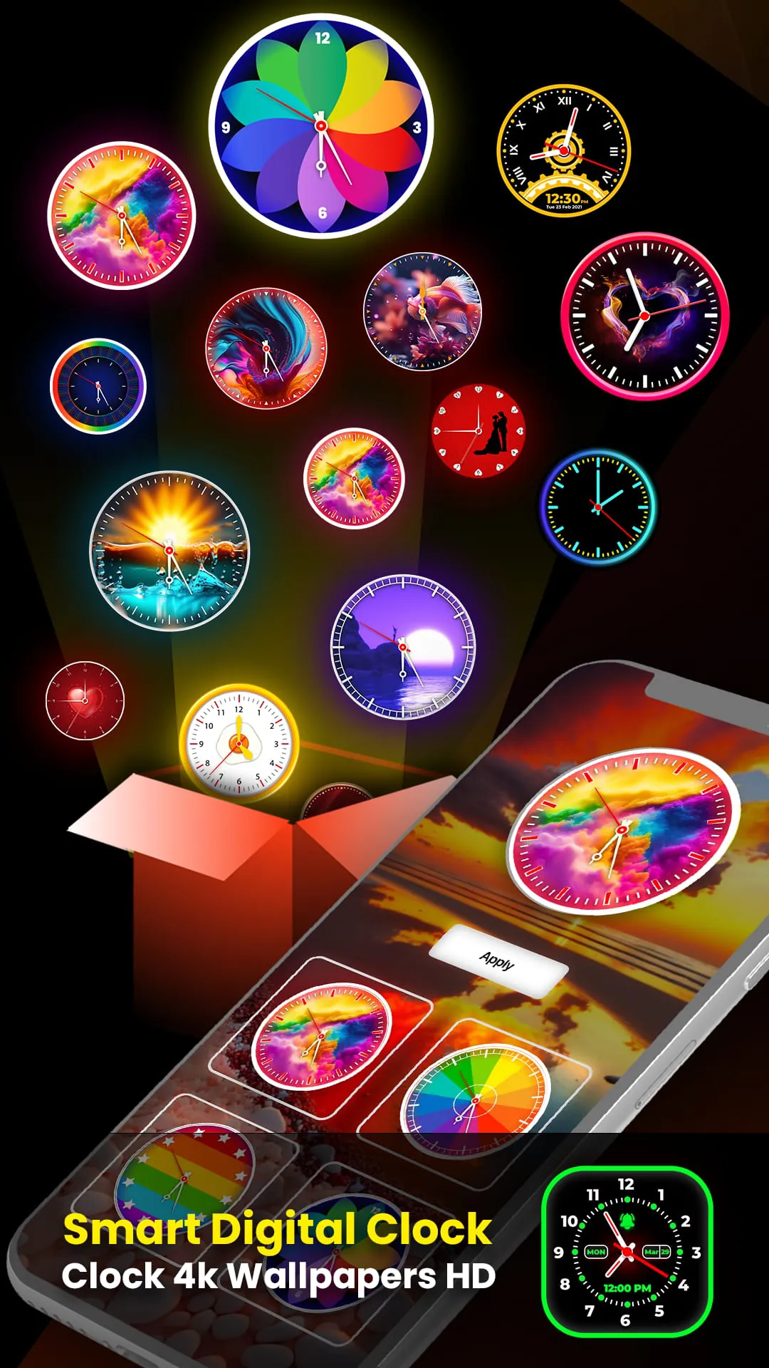 Smart Watch : Clock Wallpapers