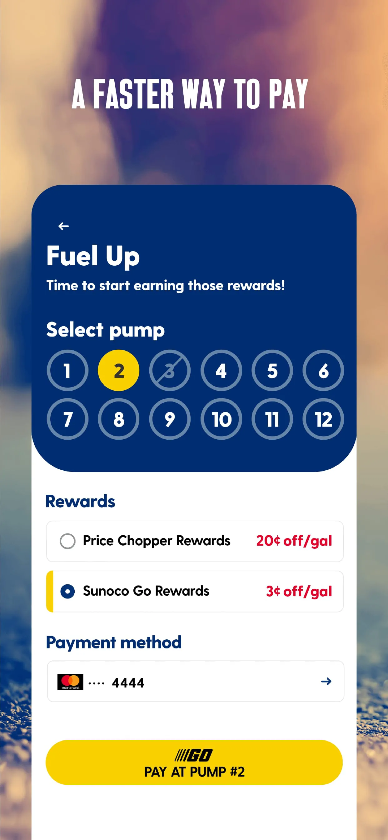 Sunoco: Pay fast & save