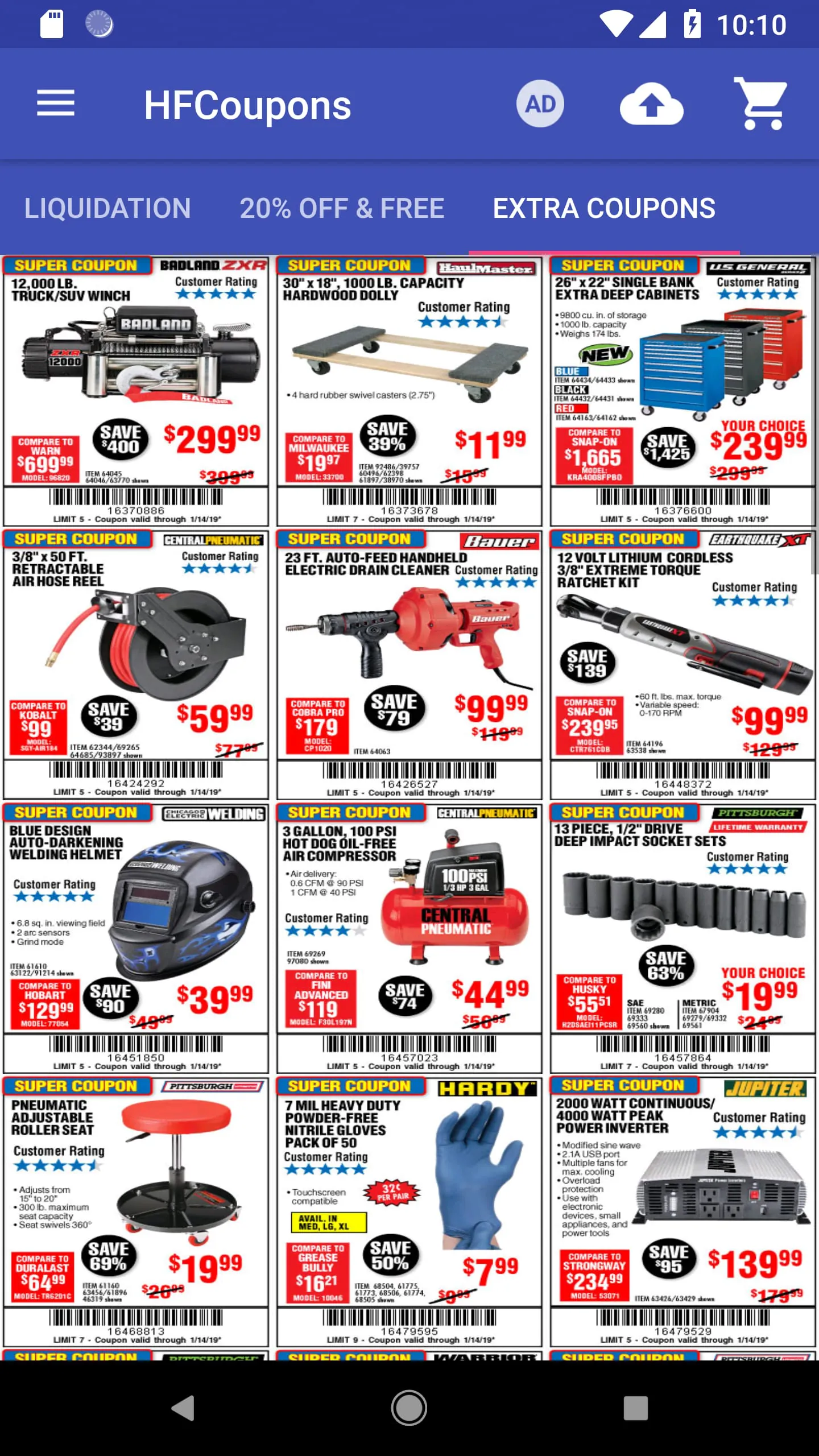 Coupons for Harbor Freight