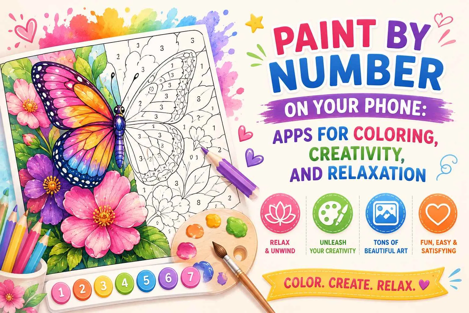Paint by Number on Your Phone: Apps for Coloring, Creativity, and Relaxation