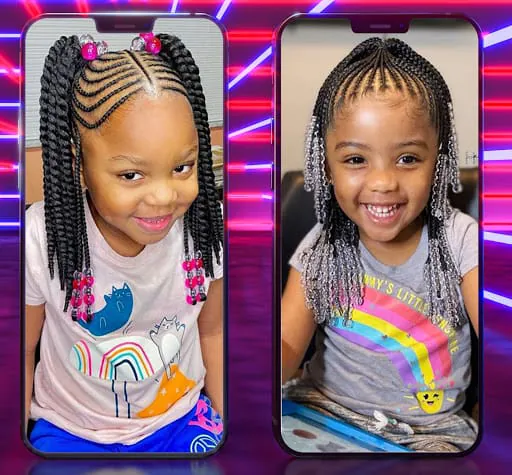 African Kids Braid Hairstyle